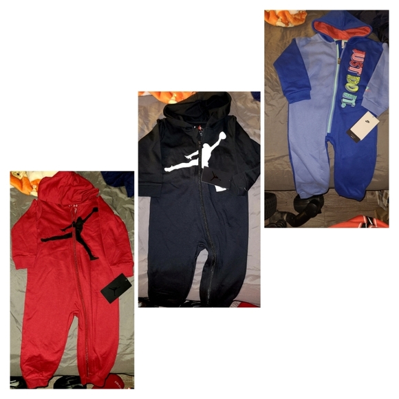 3 NWT Winter Jordan Coveralls/Jumpsuits 24 Months - Picture 1 of 1